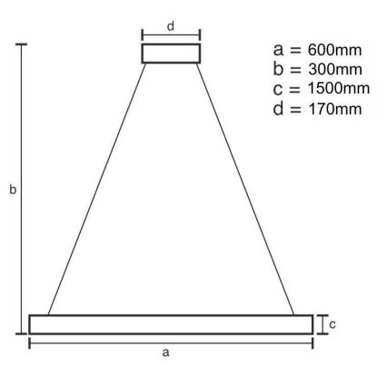 LED állítható fényerejű kristály csillár kábelre LED/80W/230V 3000-6500K arany + távirányító