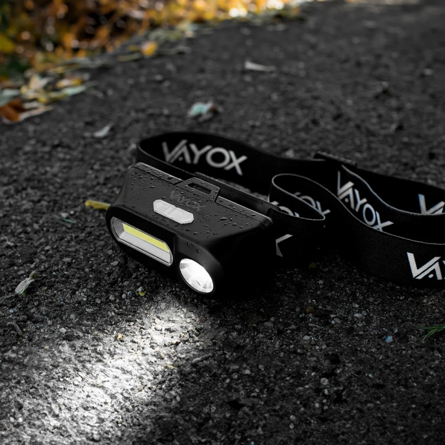 LED állítható fényerejű újratölthető fejlámpa 2xLED/5V IPX4 250 lm 2000 mAh