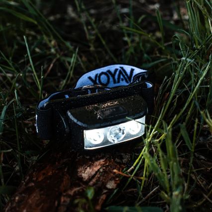 LED állítható fényerejű újratölthető fejlámpa 3xLED/5V IPX4 100 lm 1200 mAh