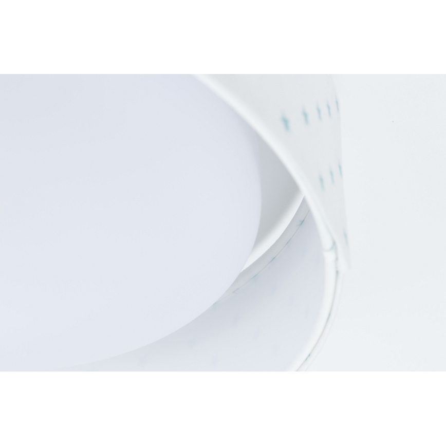 LED Dimmerelhető gyerek mennyezeti lámpa SMART GALAXY KIDS LED/24W/230V 3000-6500K csillagok fehér/türkiz + távirányító