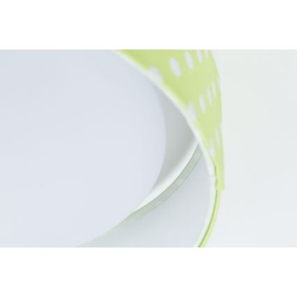 LED Dimmeres gyerekszoba mennyezeti lámpa SMART GALAXY KIDS LED/24W/230V 3000-6500K pöttyös zöld/fehér + távirányító