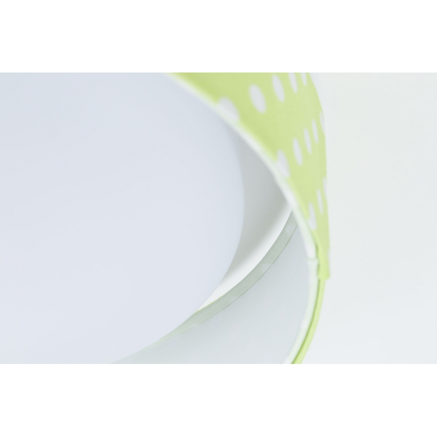 LED Dimmeres gyerekszoba mennyezeti lámpa SMART GALAXY KIDS LED/24W/230V 3000-6500K pöttyös zöld/fehér + távirányító