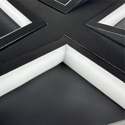 LED Fényerőszabályozható mennyezeti lámpa LED/115W/230V 3000-6500K fekete + távirányító