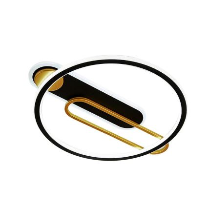 LED Fényerőszabályzós mennyezeti lámpa LED/60W/230V 3000-6500K fekete + távirányító