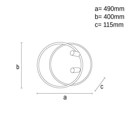 LED Dimmeres mennyezeti lámpa LED/65W/230V 3000-6500K fehér + távirányító