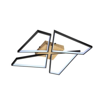 LED Fényerőszabályzós mennyezeti lámpa LED/115W/230V 3000-6500K barna/fekete + távirányító