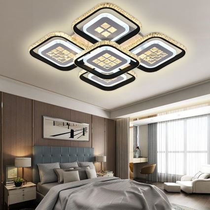 LED Fényerőszabályzós mennyezeti lámpa LED/180W/230V 3000-6500K + távirányító