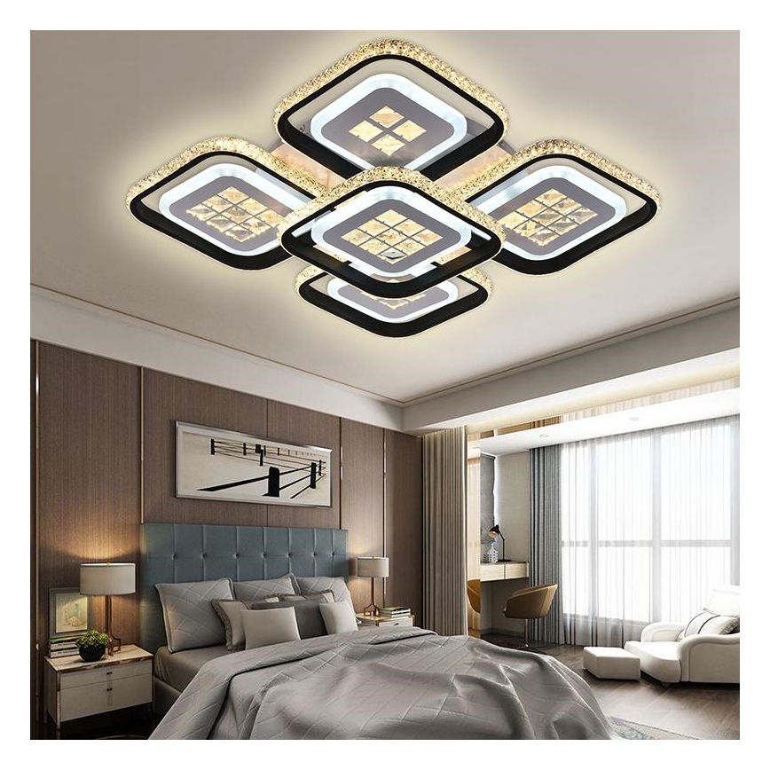 LED Fényerőszabályzós mennyezeti lámpa LED/180W/230V 3000-6500K + távirányító
