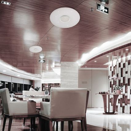 LED Dimmeres mennyezeti lámpa LED/40W/230V 3000K/4000K/6500K átm. 49 cm + távirányító