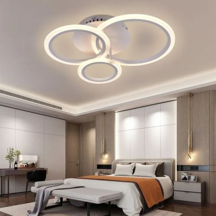 LED Fali mennyezeti lámpa állítható fényerővel LED/40W/230V 3000-6500K fehér + távirányító