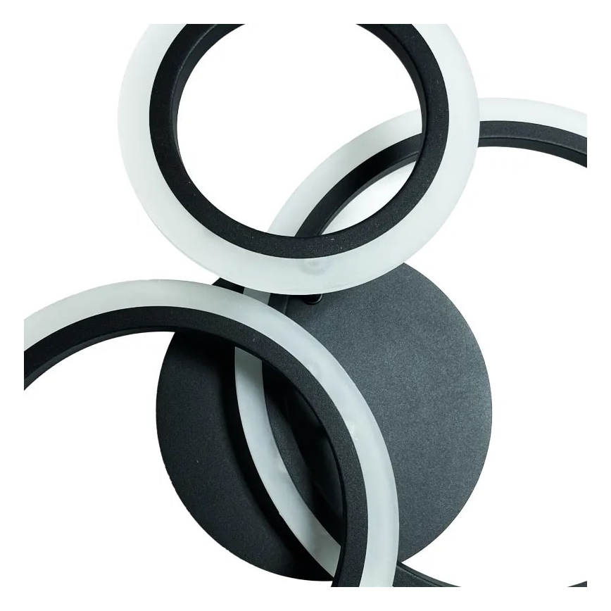 LED Fényerőszabályzós mennyezeti lámpa LED/40W/230V 3000-6500K fekete + távirányító