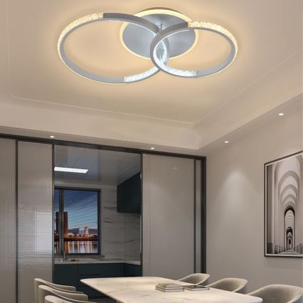 LED állítható fényerejű mennyezeti lámpa LED/55W/230V 3000-6500K + távirányító