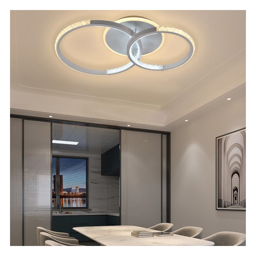 LED állítható fényerejű mennyezeti lámpa LED/55W/230V 3000-6500K + távirányító