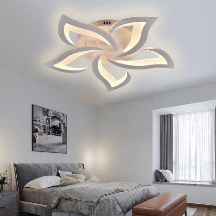 LED Fényerőszabályzós mennyezeti lámpa LED/55W/230V 3000-6500K + távirányító
