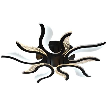 LED Fali mennyezeti lámpa, állítható fényerővel LED/65W/230V 3000-6500K fekete + távirányító