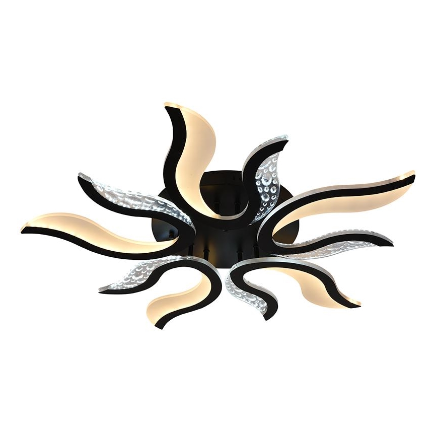 LED Fali mennyezeti lámpa, állítható fényerővel LED/65W/230V 3000-6500K fekete + távirányító