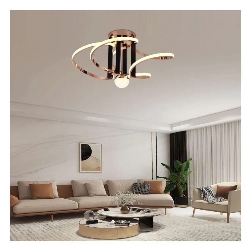 LED Fényerőszabályzós mennyezeti lámpa LED/80W/230V 3000-6500K + távirányító