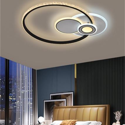 LED Fényerőszabályzós mennyezeti lámpa LED/80W/230V 3000-6500K + távirányító