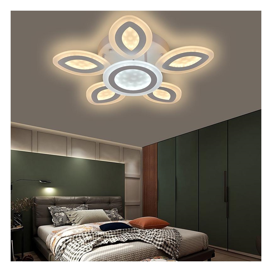 LED Fényerőszabályzós mennyezeti lámpa LED/95W/230V 3000-6500K + távirányító