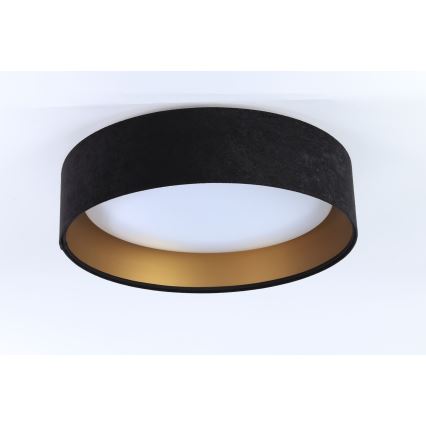 LED Fényerőszabályozható mennyezeti lámpa SMART GALAXY LED/24W/230V átm. 44 cm fekete/arany 3000-6500K + távirányító