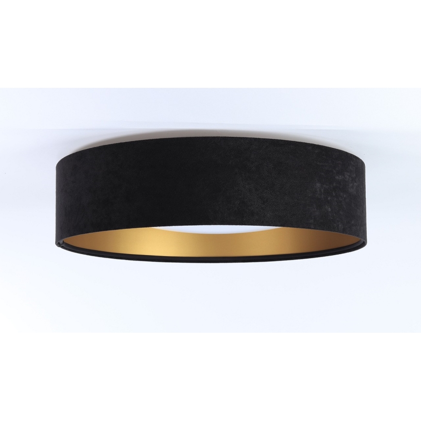 LED Fényerőszabályozható mennyezeti lámpa SMART GALAXY LED/24W/230V átm. 44 cm fekete/arany 3000-6500K + távirányító