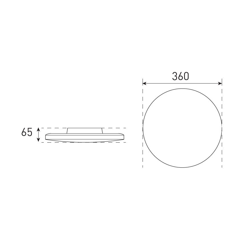 LED Fényerőszabályozható fürdőszobai mennyezeti lámpa VARIO NOVA LED/13/18W/230V 3000/4000/5700K átm. 36 cm IP44 fehér
