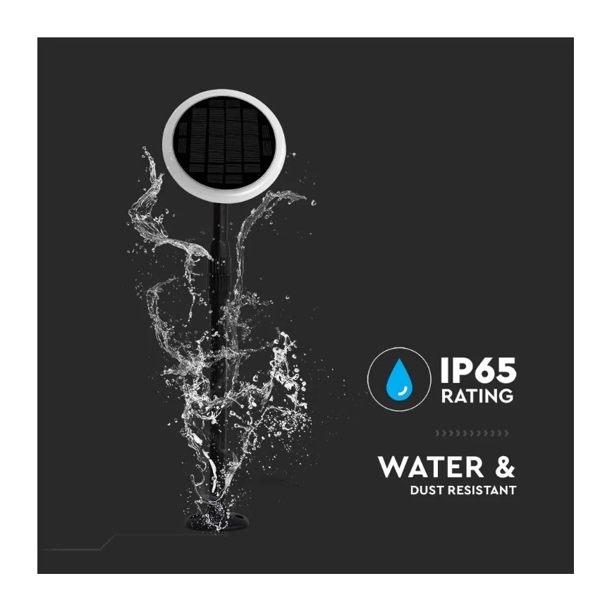 LED Állítható napelemes lámpa GARDEN LED/8W/5V 60-129 cm 3000K IP65 2000 mAh