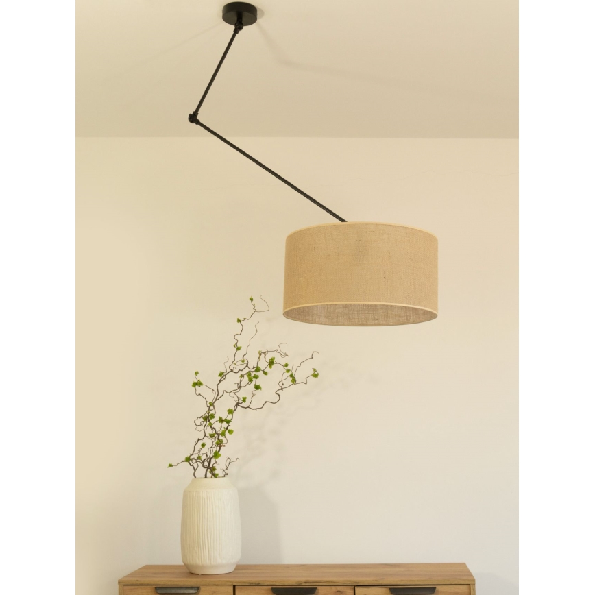 LED állítható rúdfüggeszték GORTA 1xE27/60W/230V juta