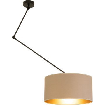 LED állítható rúdon függesztett csillár GORTA 1xE27/60W/230V bézs/arany