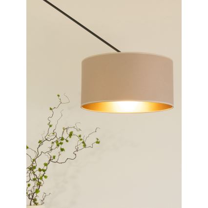 LED állítható rúdon függesztett csillár GORTA 1xE27/60W/230V bézs/arany