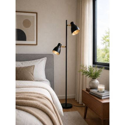 LED állólámpa 1xE27/7W/230V 2700K fekete