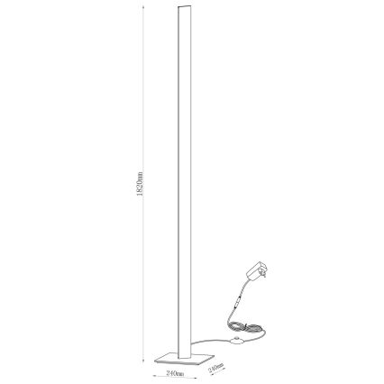 LED állólámpa BERNADETTA LED/28W/230V 4000K fehér