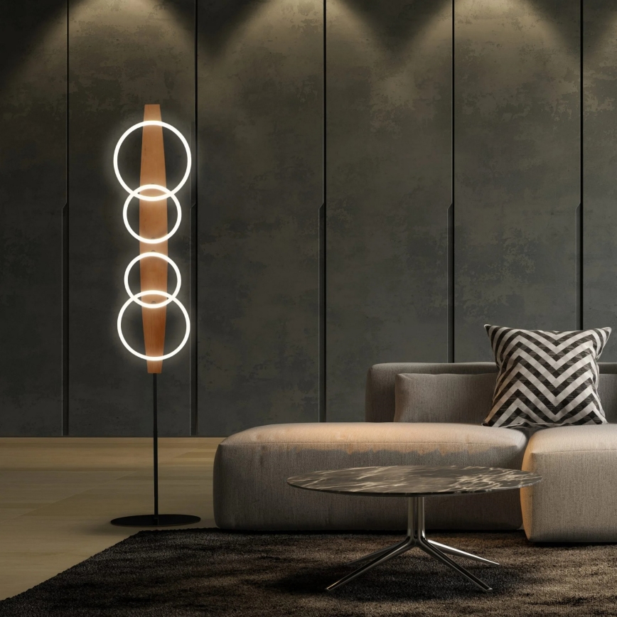LED állólámpa MELISA LED/25W/230V fenyő