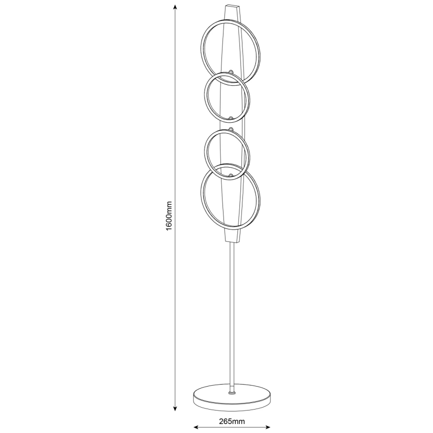 LED állólámpa MELISA LED/25W/230V fenyő