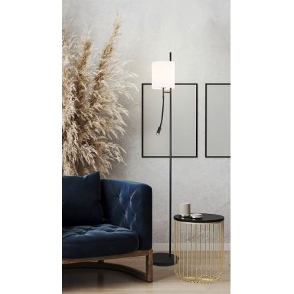 LED Állólámpa TOKYO 1xE27/40W/230V + LED/3W fekete/fehér