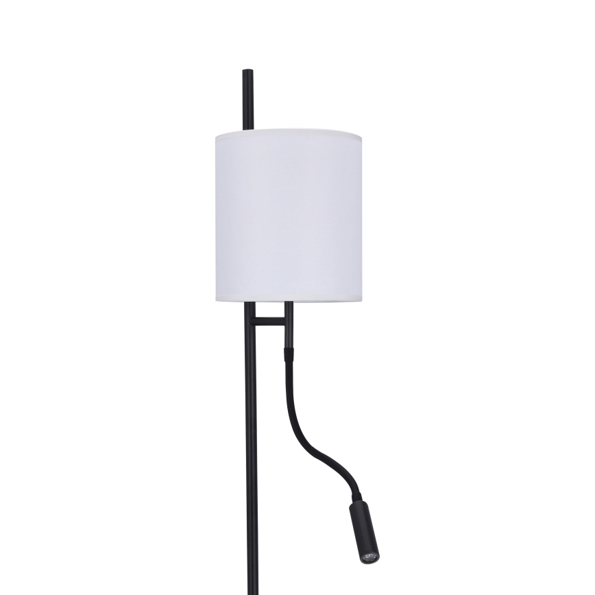 LED Állólámpa TOKYO 1xE27/40W/230V + LED/3W fekete/fehér