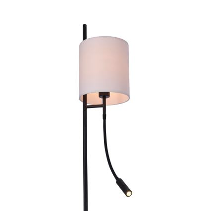LED Állólámpa TOKYO 1xE27/40W/230V + LED/3W fekete/fehér