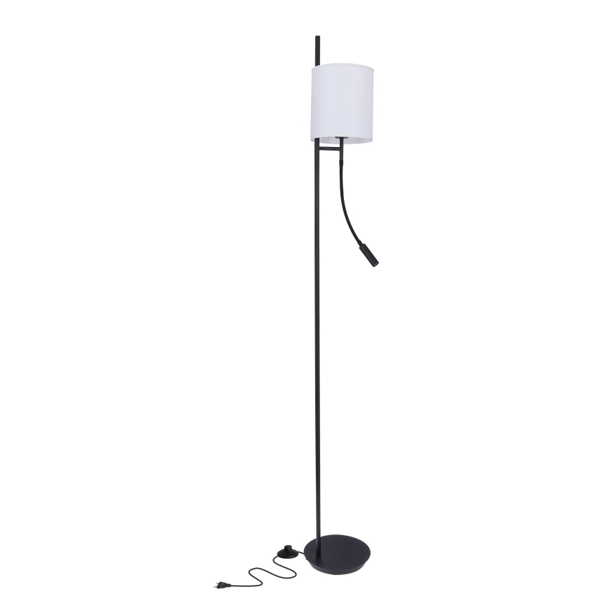 LED Állólámpa TOKYO 1xE27/40W/230V + LED/3W fekete/fehér