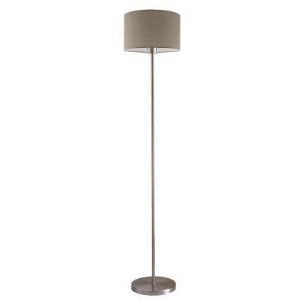 LED állólámpa TUNJA 1x E27/20W/230V Ø 30 cm matt króm/taupe