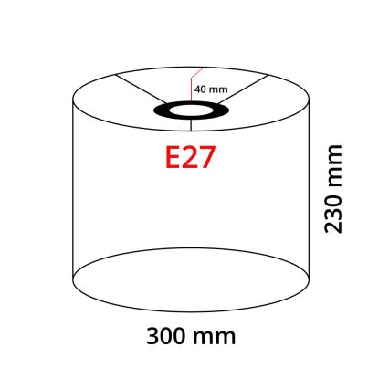 LED állólámpa TUNJA 1xE27/20W/230V átm. 30 cm arany/barna