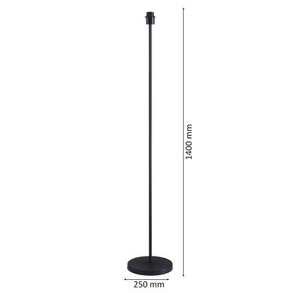 LED állólámpa TUNJA 1xE27/20W/230V átm. 30 cm fekete/barna