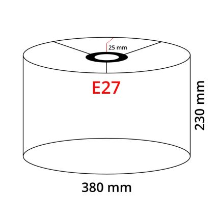 LED állólámpa TUNJA 1xE27/20W/230V átm. 38 cm fekete
