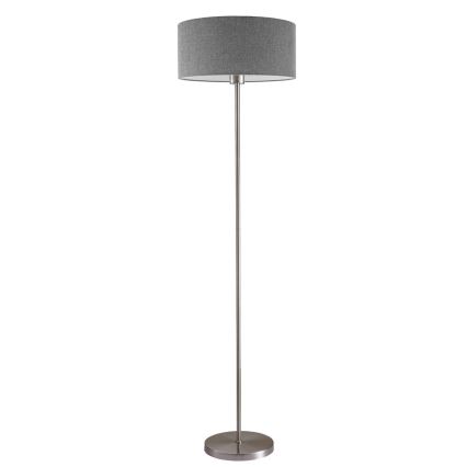 LED állólámpa TUNJA 1xE27/20W/230V átm. 38 cm matt króm/szürke