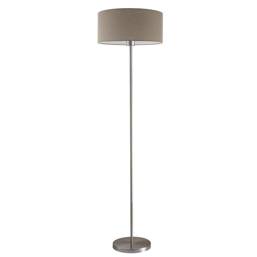 LED állólámpa TUNJA 1xE27/20W/230V átm. 38 cm matt króm/taupe