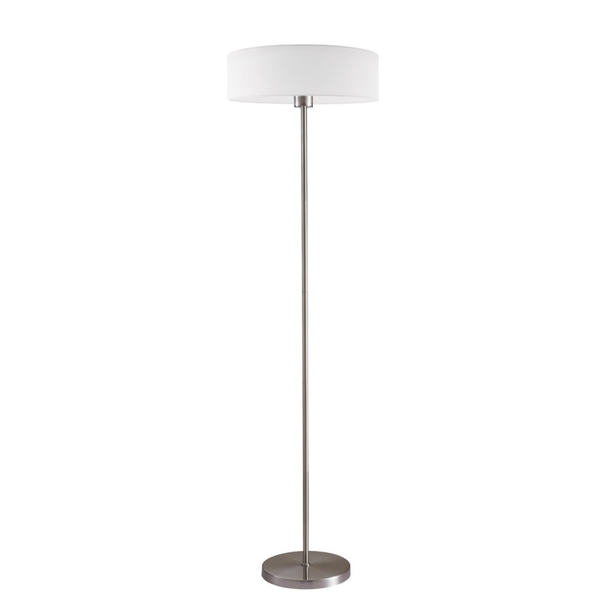 LED állólámpa TUNJA 1xE27/20W/230V, átmérő 38 cm, matt króm/fehér
