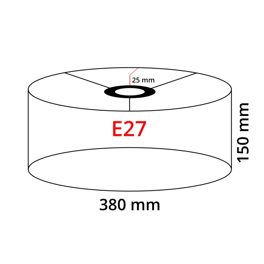 LED állólámpa TUNJA 1xE27/20W/230V, átmérő 38 cm, matt króm/fehér