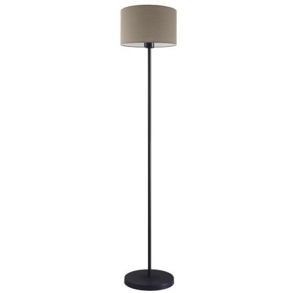 LED állólámpa TUNJA 1xE27/20W/230V Ø 30 cm fekete/taupe