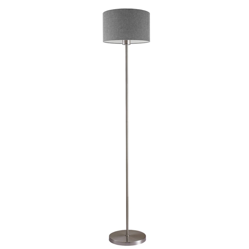 LED állólámpa TUNJA 1xE27/20W/230V Ø 30 cm matt króm/szürke