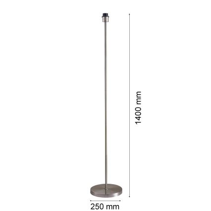 LED állólámpa TUNJA 1xE27/20W/230V Ø 30 cm matt króm/szürke