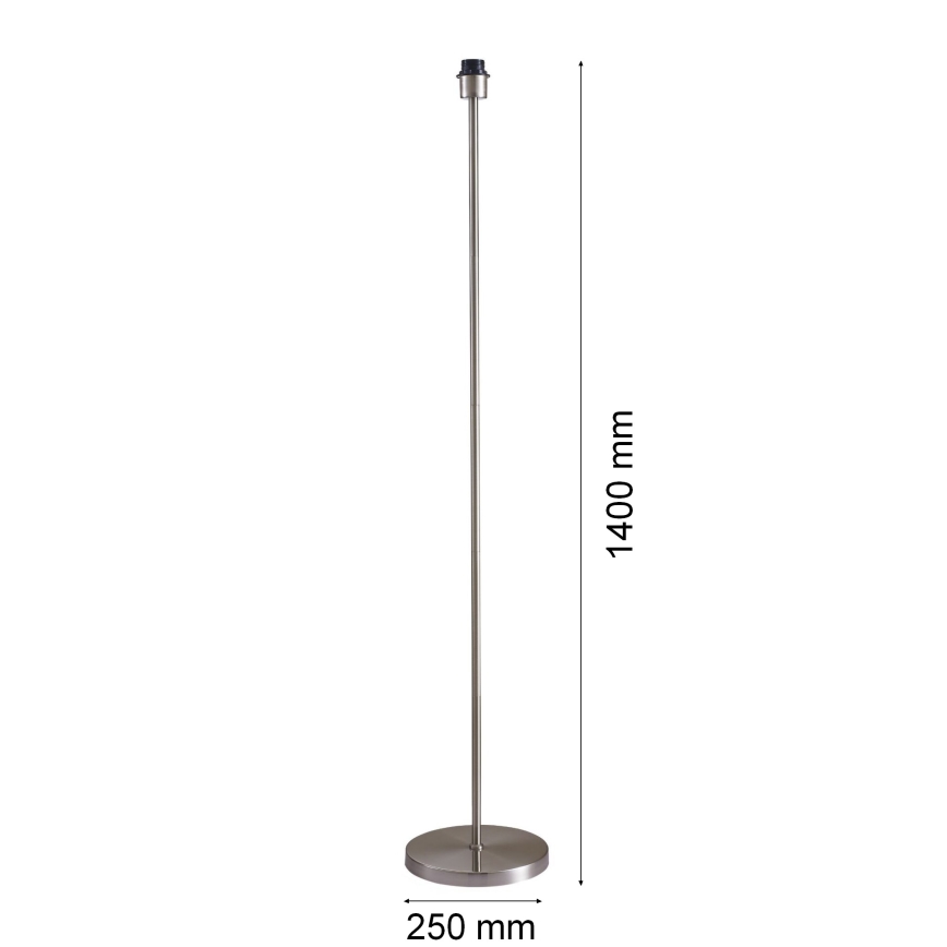 LED állólámpa TUNJA 1xE27/20W/230V Ø 30 cm matt króm/szürke